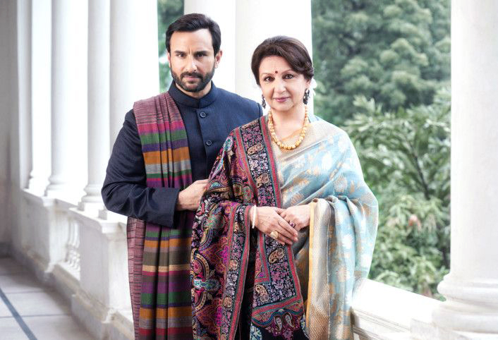Saif Ali Khan with his mother Sharmila Tagore