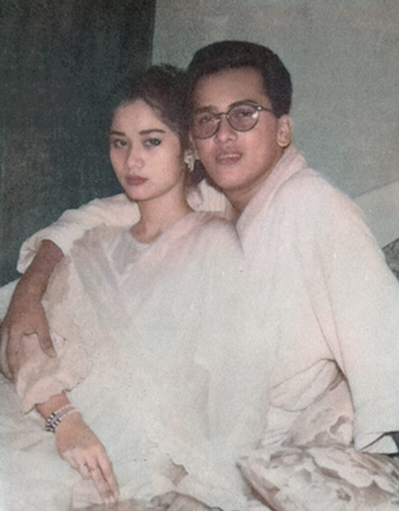 Salman Shah and his wife Samira Haq