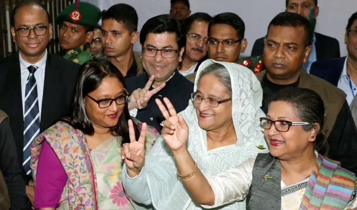 Sheikh Hasina After Winning The Elections In December 2018