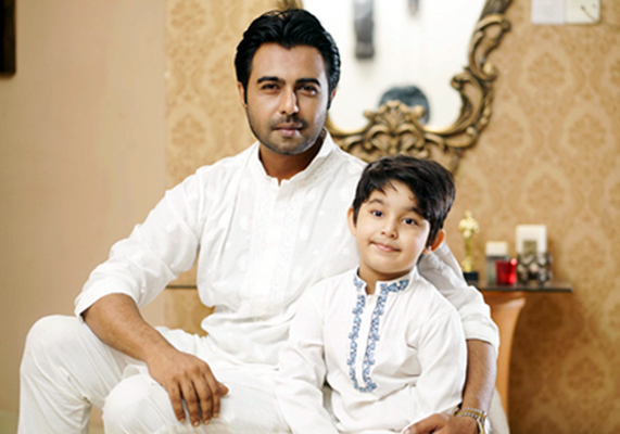 Ziaul Faruq Apurba with his son Ayyash