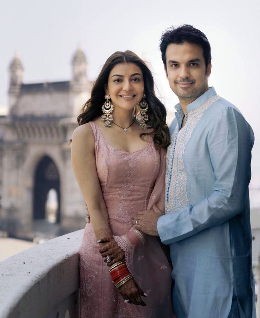 Kajal Aggarwal with her husband Gautam Kitchlu